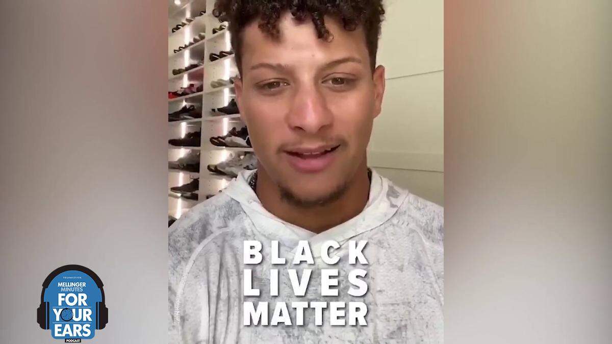 Chiefs quarterback Patrick Mahomes in the NFL Black Lives Matter video.
