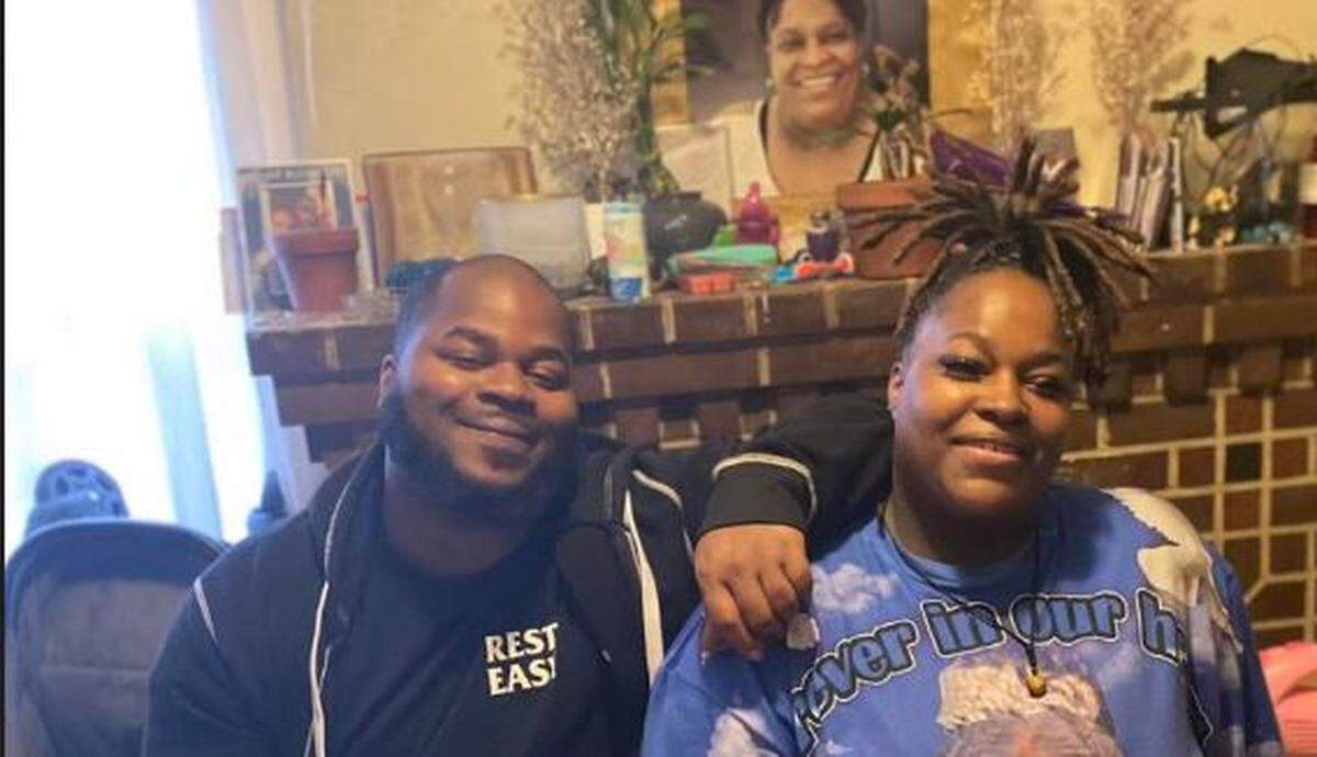Amaree’ya Henderson is pictured with his sister Paulina Johnson. Henderson was identified by his mother as the man shot and killed by a Kansas City, Kansas, police officer during a traffic stop Wednesday night.