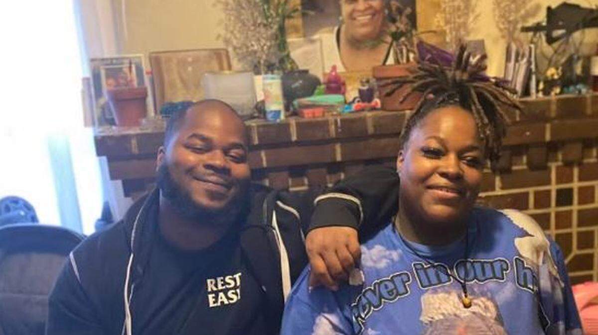 Amaree’ya Henderson is pictured with his mother, Pauletta Johnson. Henderson was identified by his mother as the man shot and killed by a Kansas City, Kansas, police officer during a traffic stop Wednesday night.