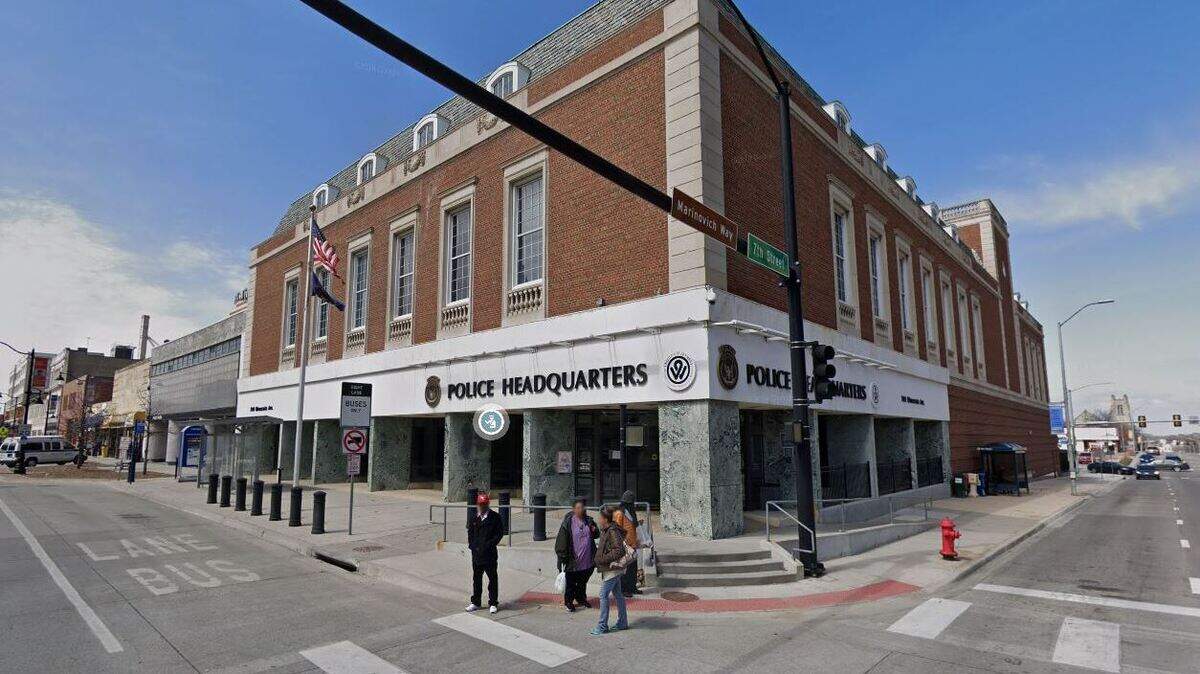 The Kansas City, Kansas, Police Department headquarters is shown in a Google Maps street view image.
