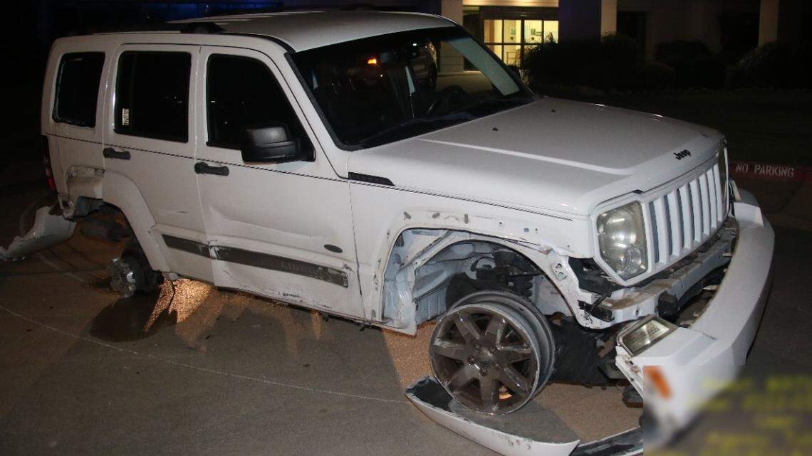 Christopher Key was driving without his passenger side tires before he abandoned the vehicle. He was then struck by a Ford Fusion and died a week later, police said.