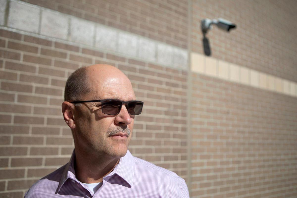 Dan Carney, director of safety and security for the Blue Valley school district, is overseeing a program to put better locks on every classroom door.