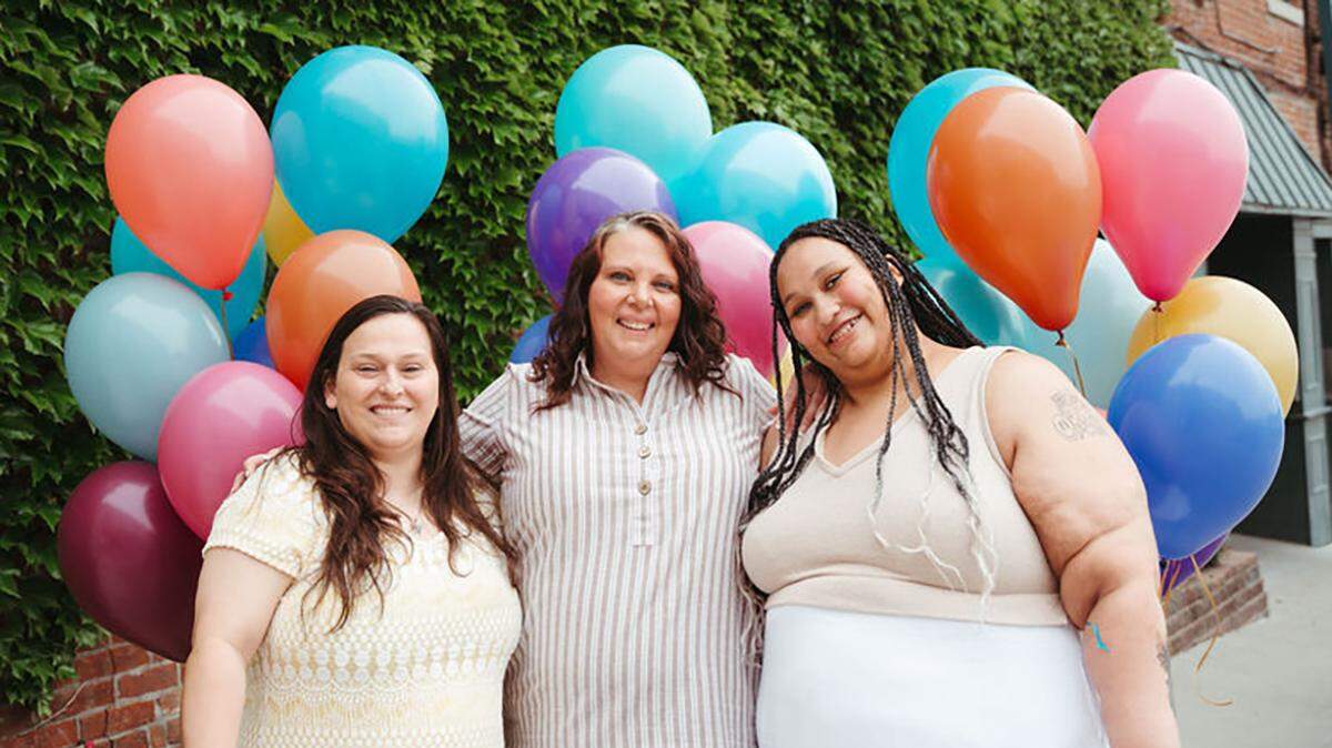 2025 graduates of the Sisters of Solace program celebrate their achievements together.