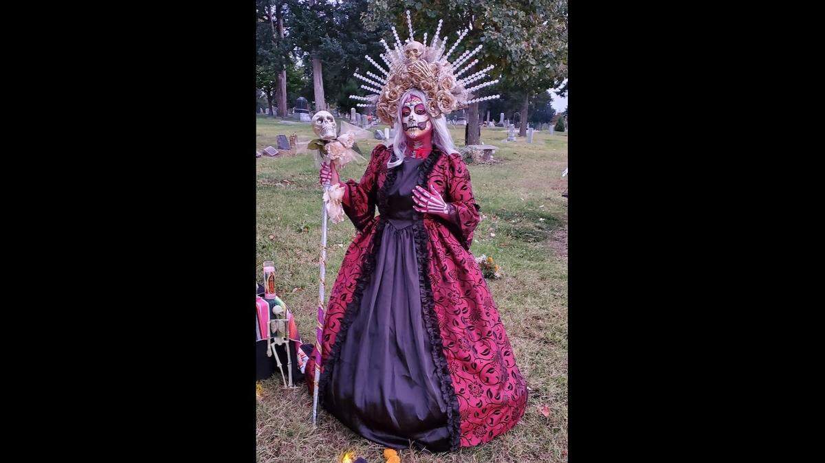 Fabiola Funez is one of the Catrina costume contestants for Saturday’s celebration.