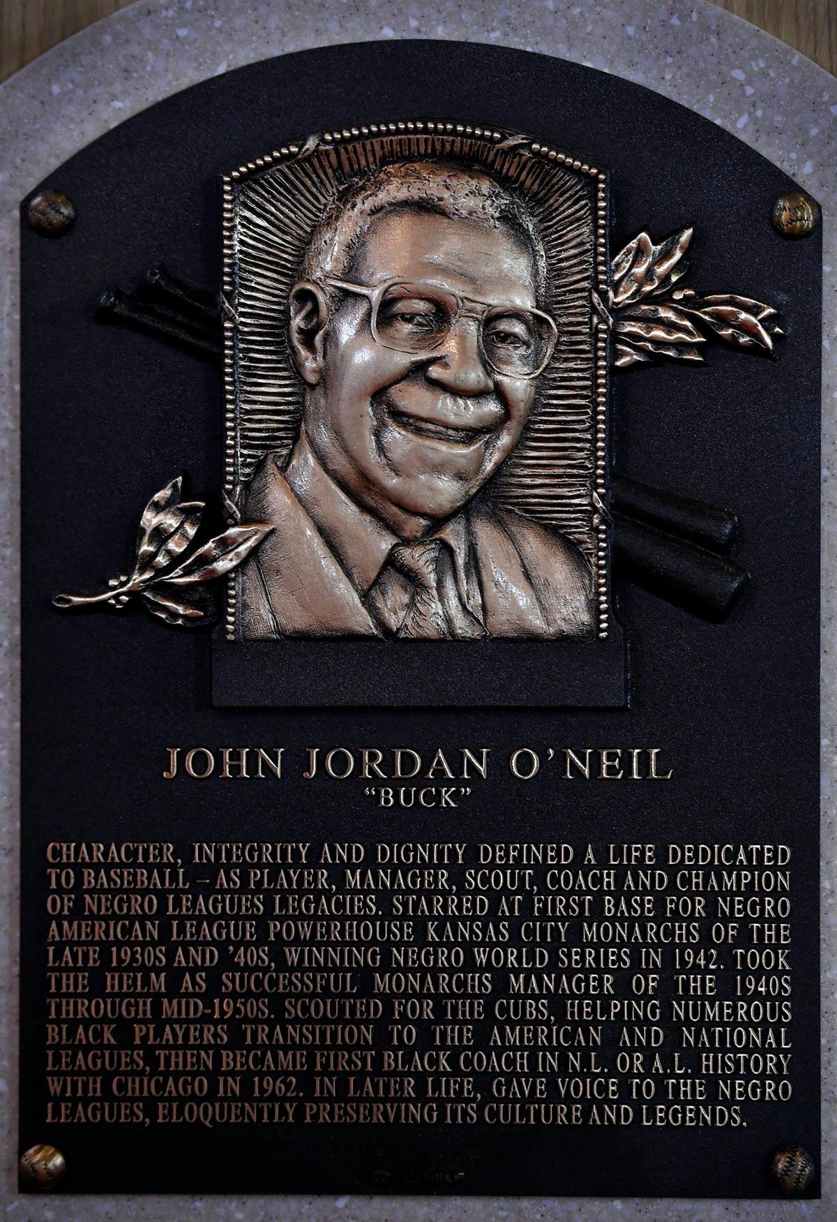 In partnership with the Kansas City Royals and the National Baseball Hall of Fame, the Negro Leagues Baseball Museum unveiled Buck O’Neil’s Hall of Fame plaque Friday morning at the museum located in the 18th and Vine District. The plaque traveled from Cooperstown to Kansas City for public display.
