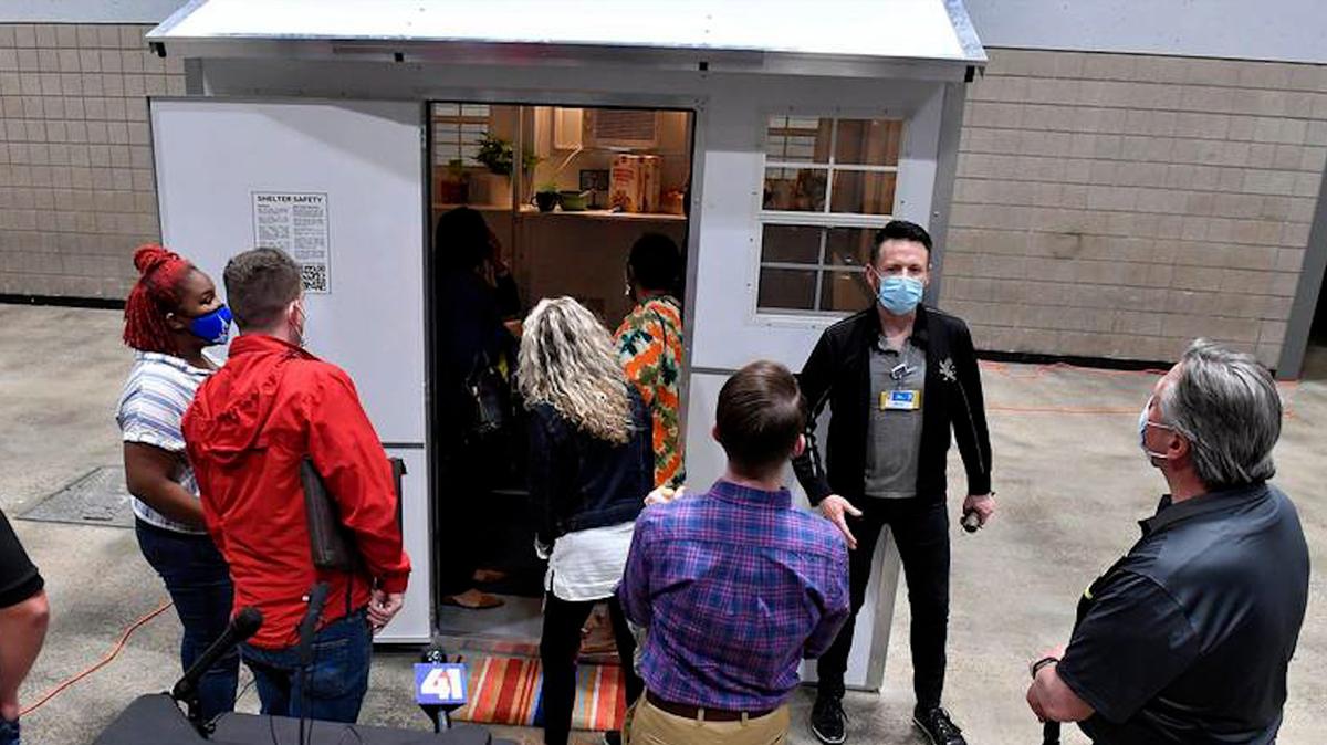 Tiny homes are part of City Manager Brian Platt’s proposal to get roofs over heads.
