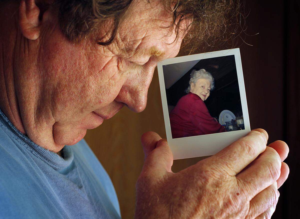 John Seay of Welch, Oklahoma, was at St. John's Medical Center visiting his mother, patient Gladys Seay, when the tornado hit the hospital. She died while he was checking on other family members who were also visiting her at the hospital. 