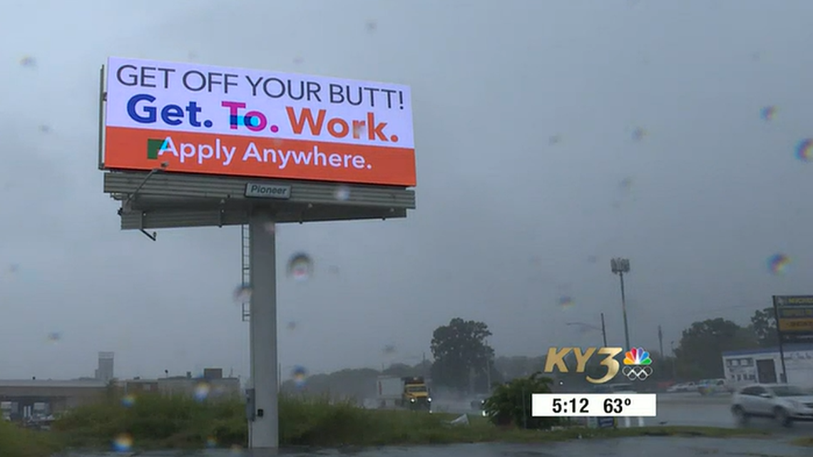 This Springfield billboard was paid for by Missouri business owners, local media reports.