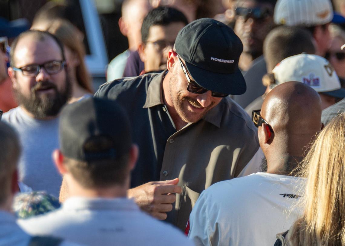 Fans and car enthusiasts flocked to Kelce Car Jam to see classic cars and to get a glimpse of Travis Kelce and his girlfriend, Taylor Swift, in Kansas City on Saturday, October 5, 2024.