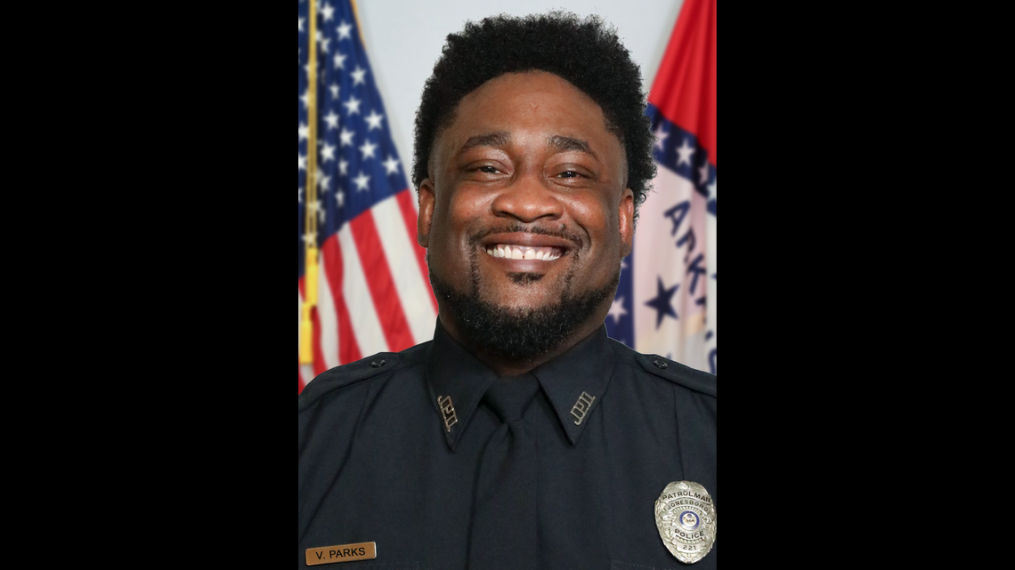 Vincent Parks, a patrolman with the Jonesboro Police Department in Arkansas, died on Sunday, June 17, during training exercises.