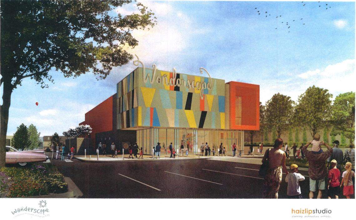 A rendering of the new Wonderscope Children’s Museum, which is under construction at Red Bridge Road and Oak Street.