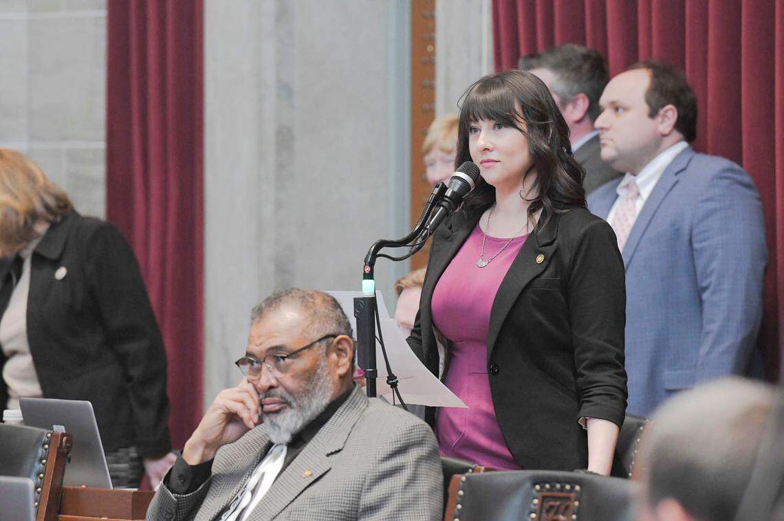Incoming Missouri House Minority Leader Ashley Aune, a Kansas City Democrat.