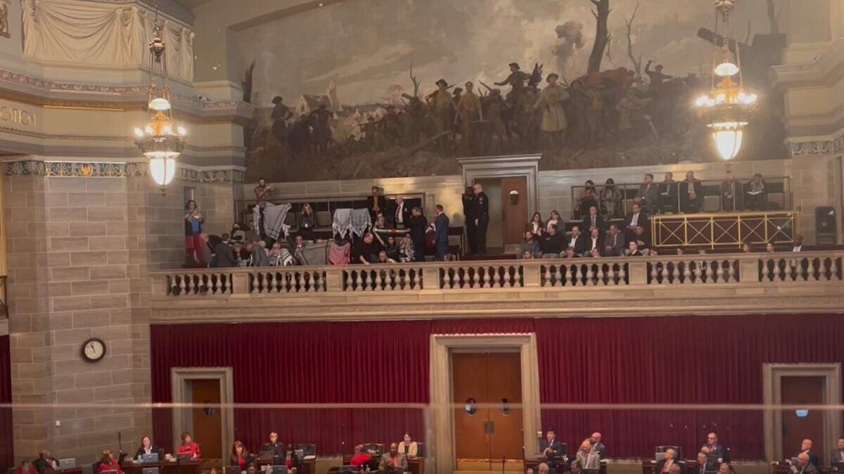 Police removed a group of pro-Palestinian protesters from the Missouri House chamber on Tuesday after they interrupted a speech by an Israeli diplomat with calls for a ceasefire in the Israel-Hamas war.
