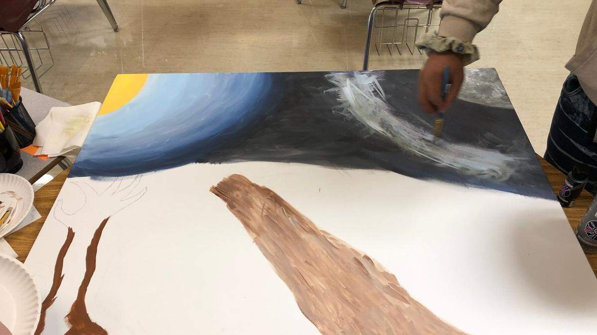 Artwork funded by a classroom grant.
