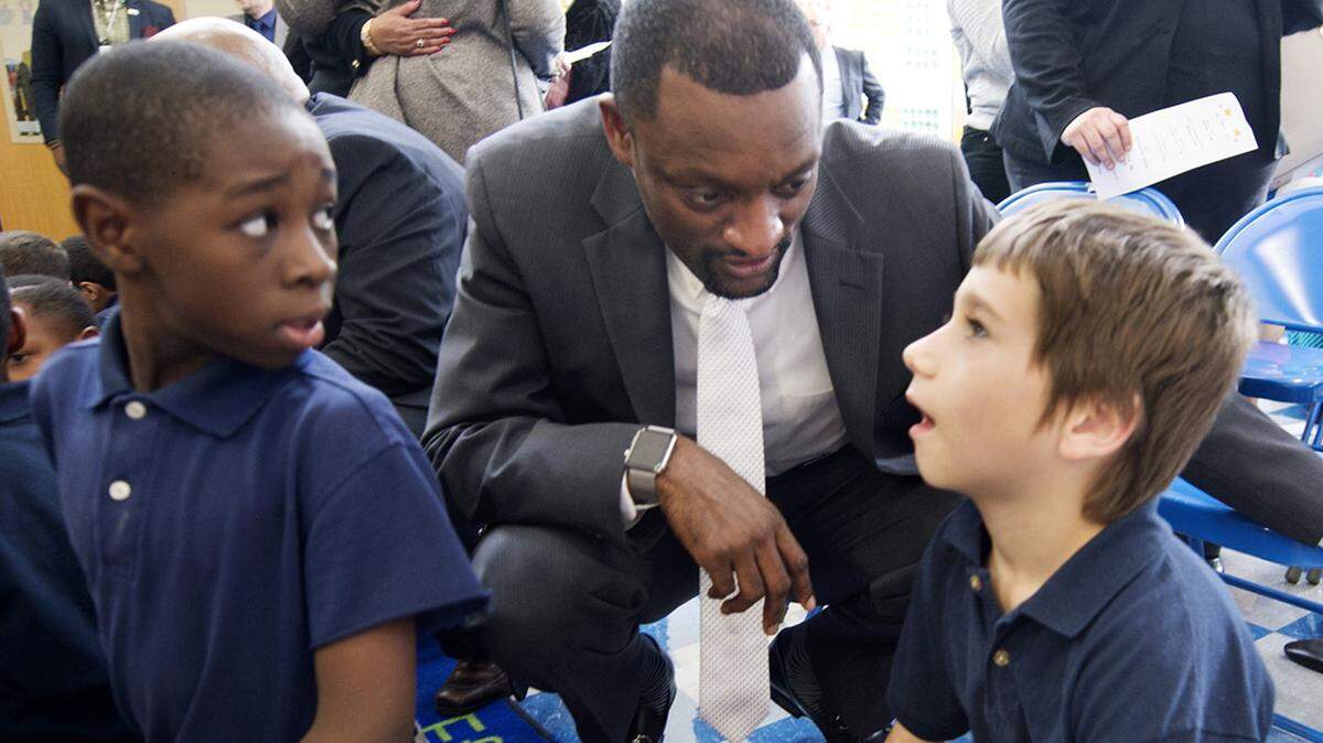 Graduation rates have jumped double digits over Mark Bedell’s five years from 68% to 78%.
