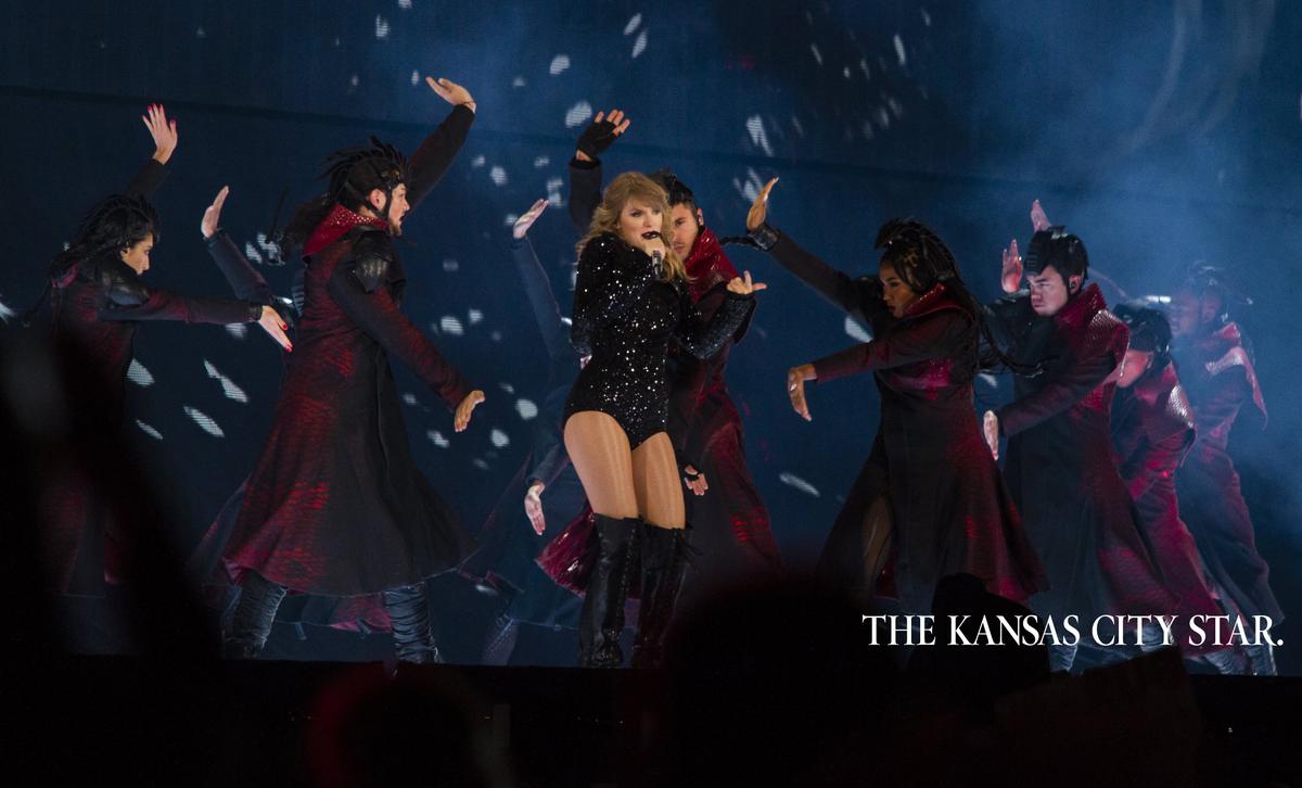 Taylor Swift performs “...Ready for It?” at Arrowhead Stadium. Swift’s Reputation Stadium Tour made a stop at Arrowhead on Sept. 8, 2018.