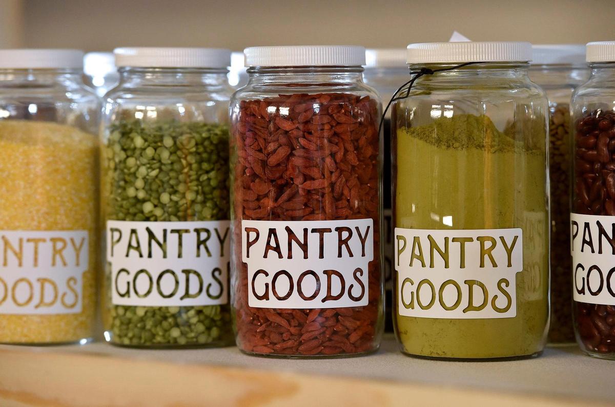 Pantry Goods Market is a zero-waste, plastic-free grocery store. Glass containers come with a $2 deposit.