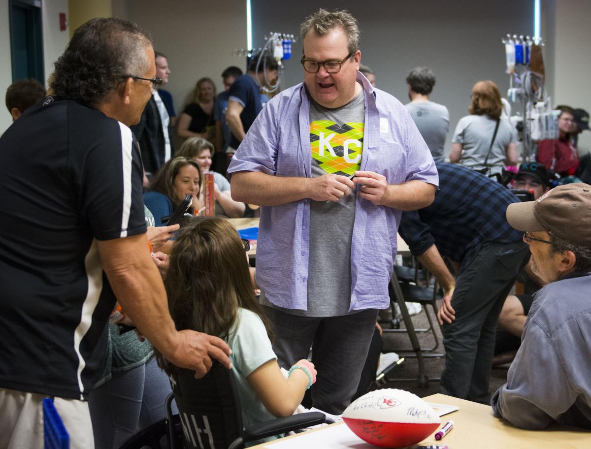 “It feels a little like we’re getting too much credit because we are getting so much in return,” Eric Stonestreet said at a press conference at Children’s Mercy to kick off one of the Big Slick Celebrity Weekends.