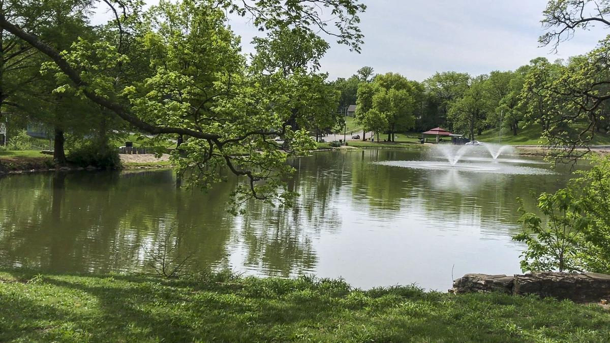 People still occasionally fish at Troost Lake near 28th Street and The Paseo.