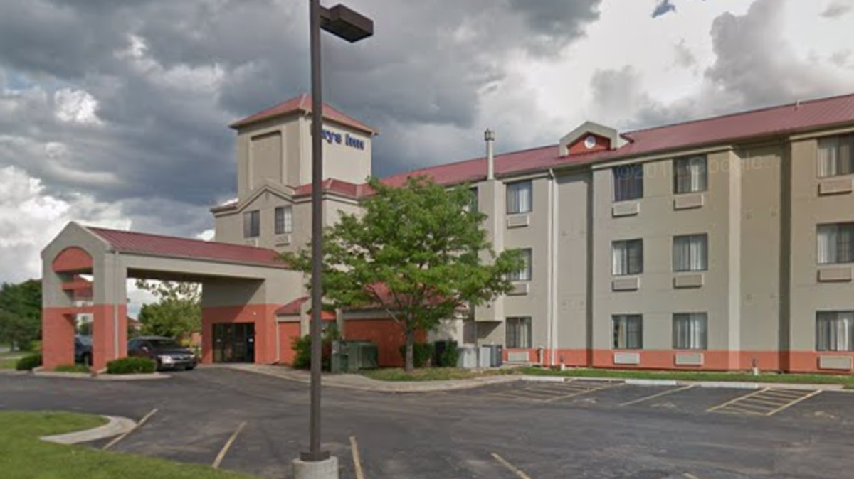 A Google Maps image shows the E Lodge on 20662 W. 151st Street in Olathe, where Rhoda Morgan was found dead.
