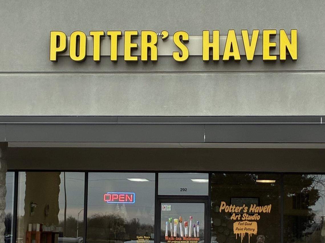 Potter’s Haven Art Studio is located in Pine Tree Plaza.