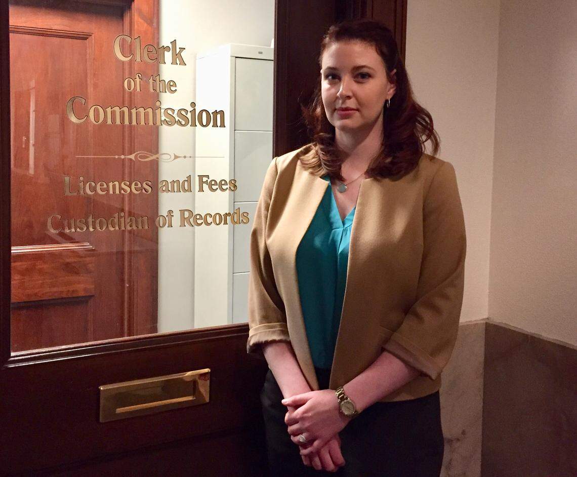 Clay County Clerk Megan Thompson is no longer the county’s records custodian, since the County Commission stripped her of that title in 2017.