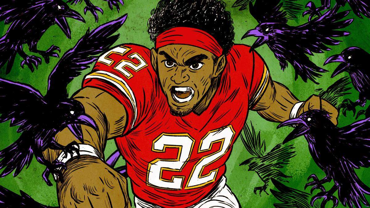 Illustration of Chiefs cornerback Trent McDuffie