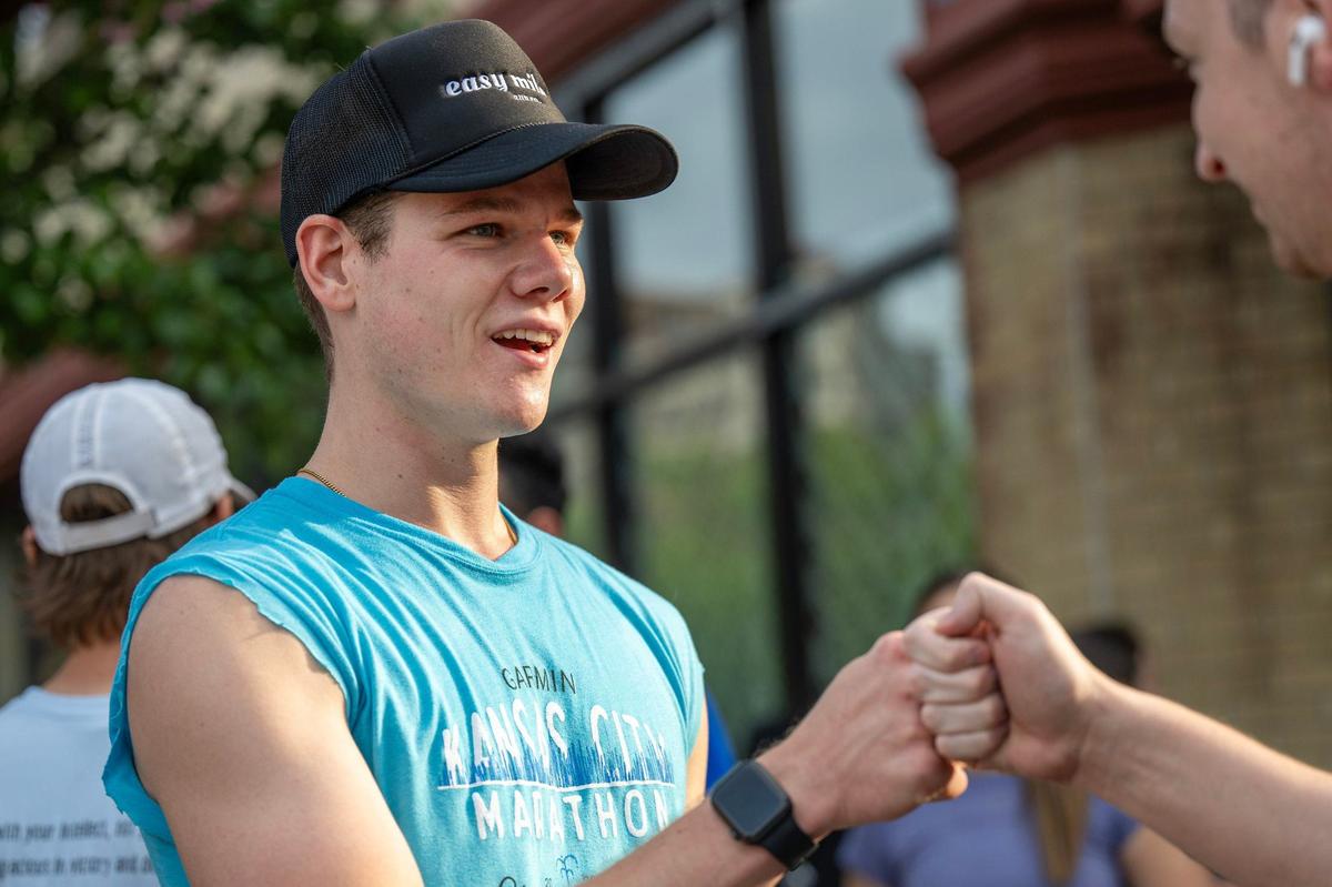 Joey Holley joined Kansas Run Club when it was still meeting in Overland Park. He said it’s grown exponentially since it moved to the Country Club Plaza in October.