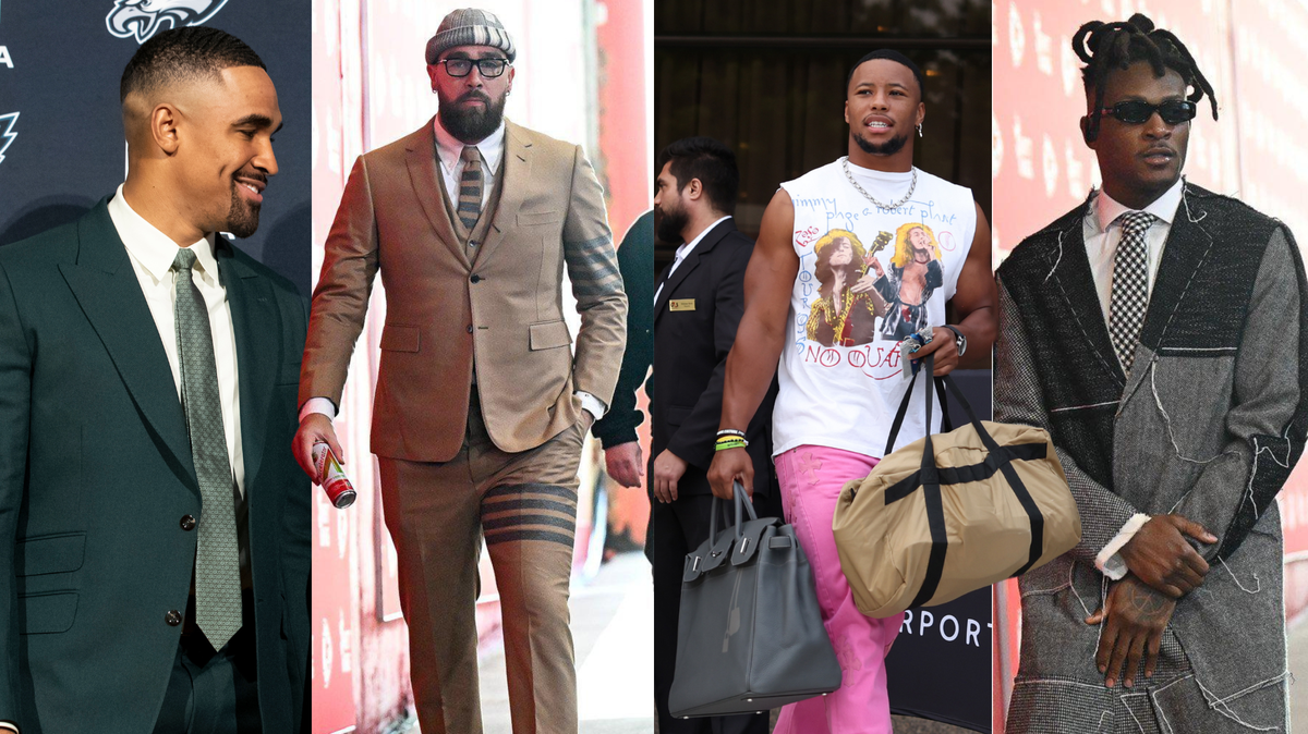 The tunnel is now a runway. Kansas City Chiefs stars Travis Kelce and DeAndre Hopkins and Philadelphia Eagles standouts Jalen Hurts and Saquon Barkley are known for their fashion off the field.