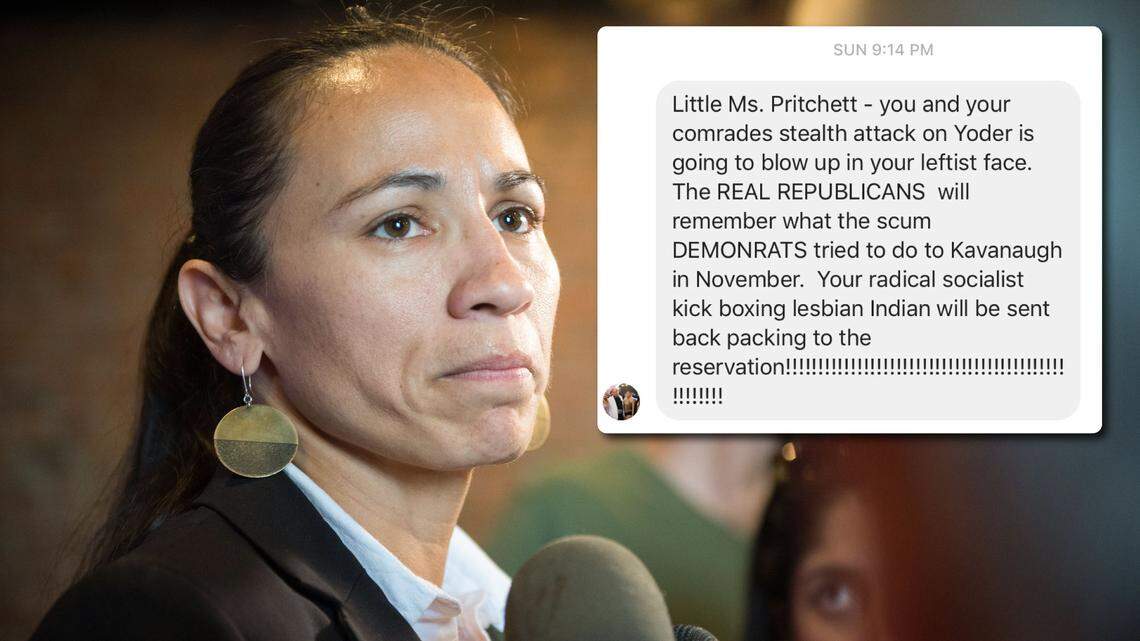 GOP official on Davids: radical socialist, lesbian will be sent back to reservation