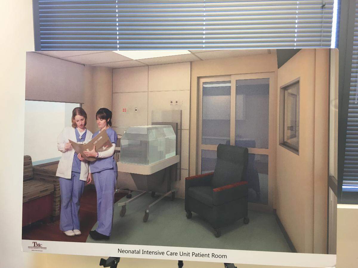 An artist’s rendition of the new neo-natal intensive care unit rooms planned for Truman Medical Center.