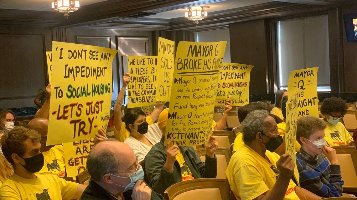 Council committee alters Kansas City mayor’s housing trust fund amid KC tenants protest
