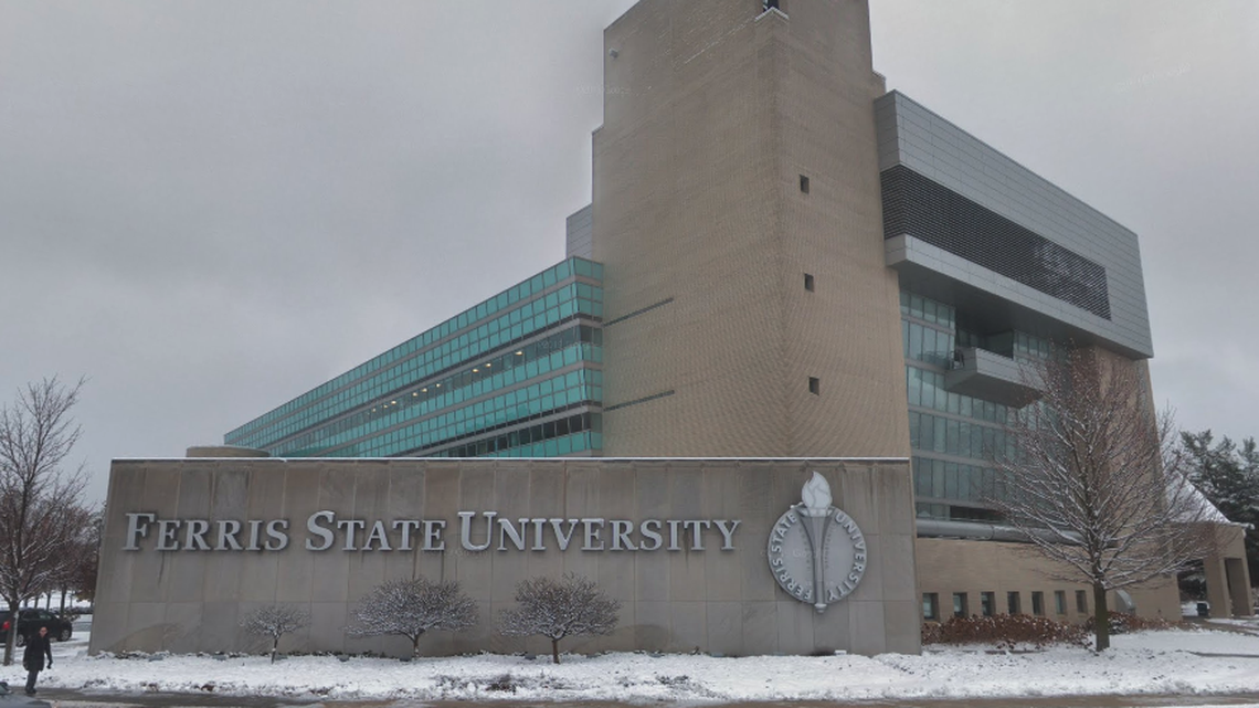 A professor at Ferris State University has been placed on leave after a profane rant to students in a video.