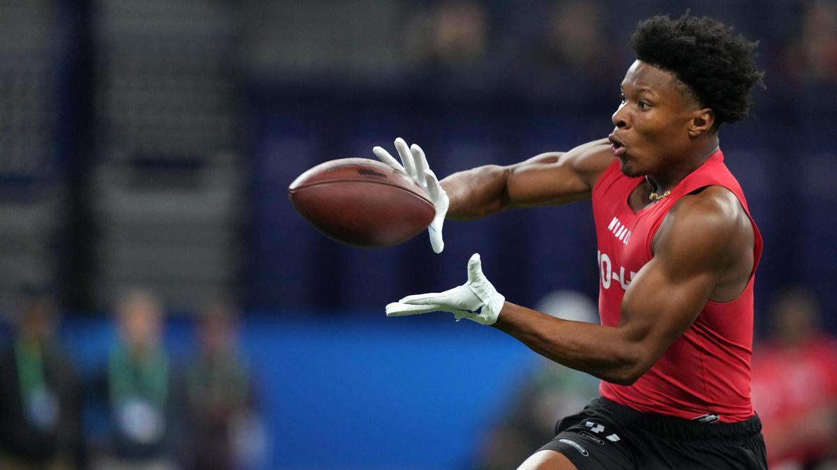 Penn State wide receiver and Lee’s Summit native Mitchell Tinsley participated in the NFL Scouting Combine earlier this year at Lucas Oil Stadium in Indianapolis.