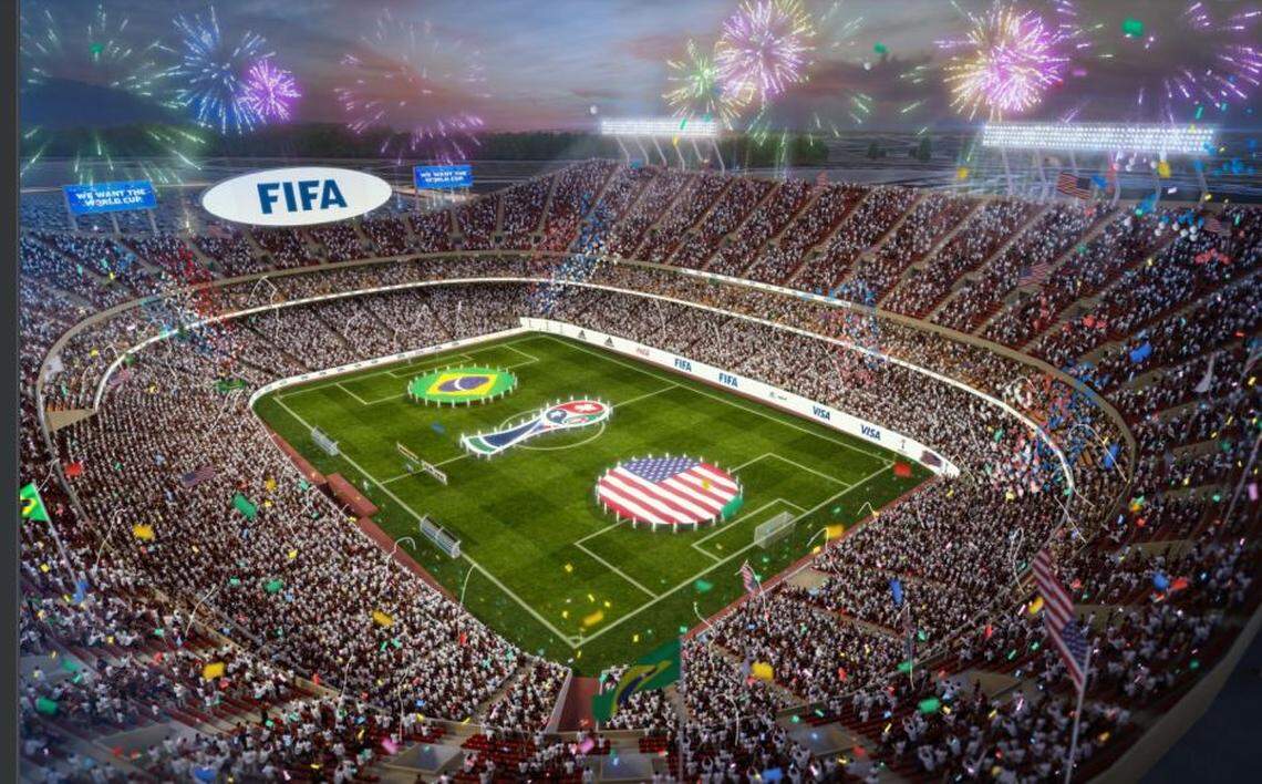 How Arrowhead Stadium could look for the 2026 World Cup.