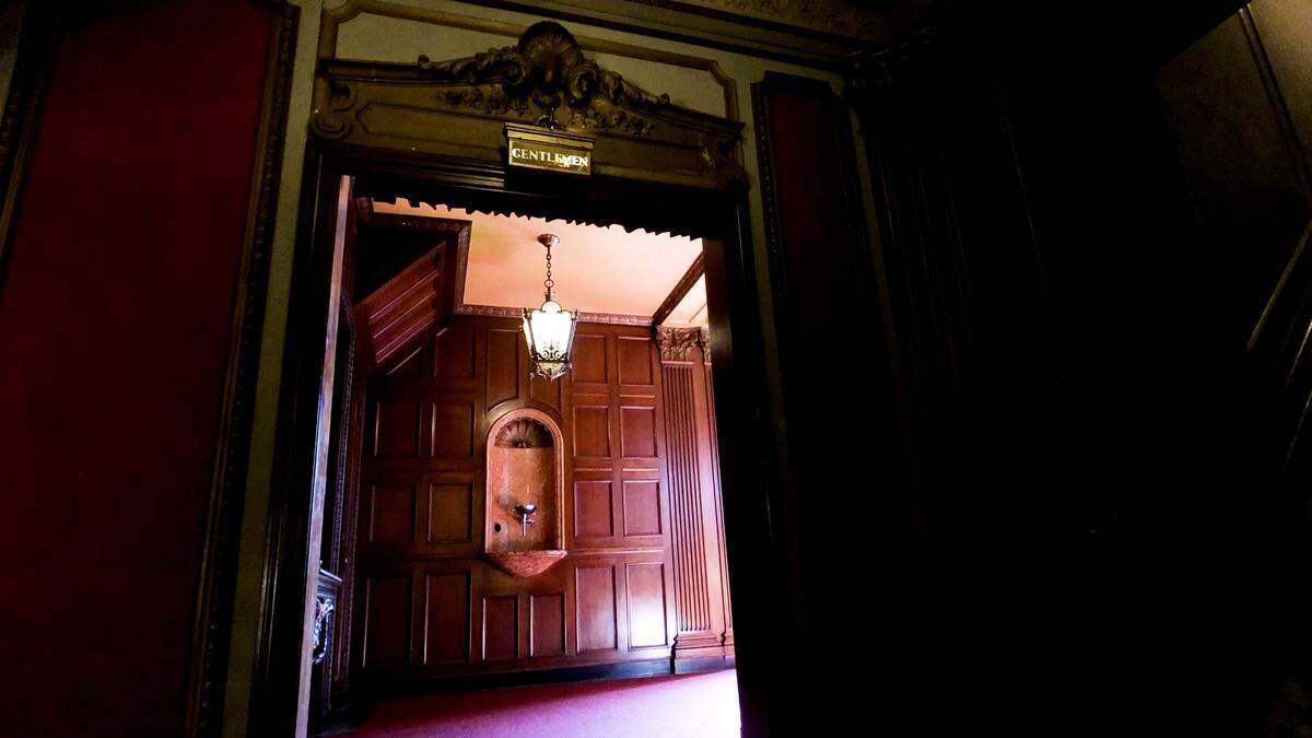 The loge level of The Midland is where people say they’ve seen a solemn figure, perhaps the ghost, Frank.