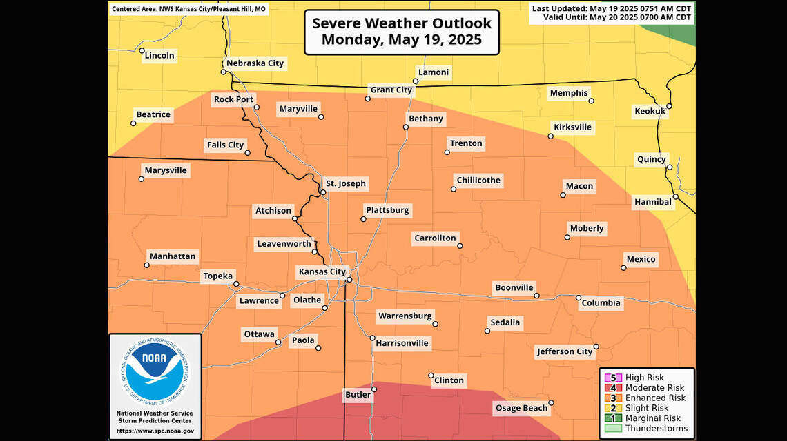 Hail, tornadoes, and flooding possible in Kansas City area | Kansas ...