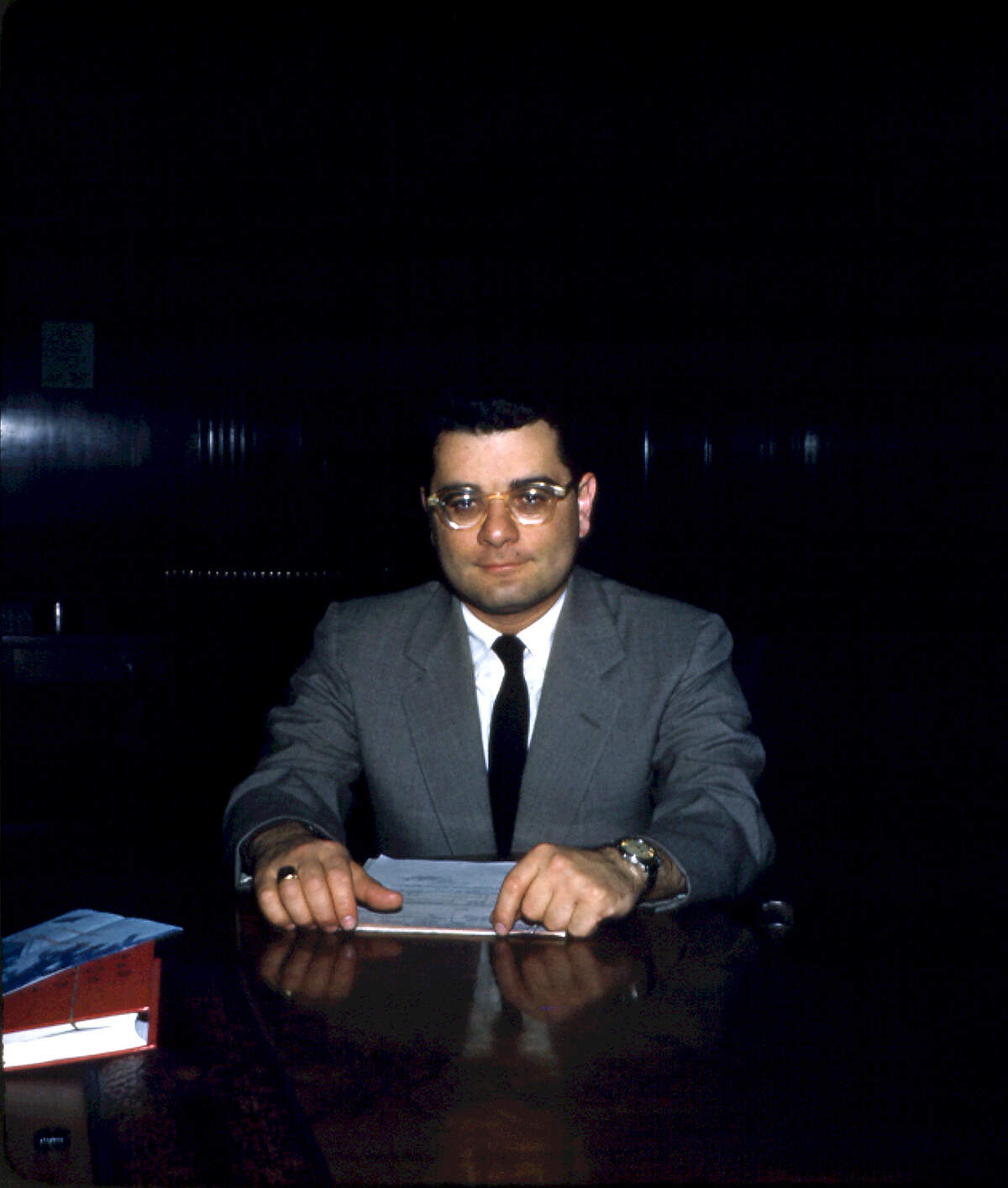 Al Mauro at his desk in City Hall.