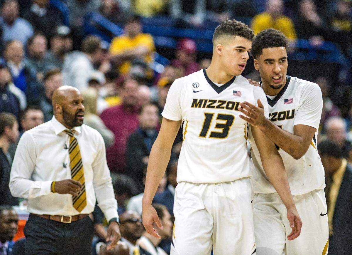 Michael Porter Jr. had already declared for the NBA Draft. On Thursday, younger brother Jontay Porter, right, joined him.