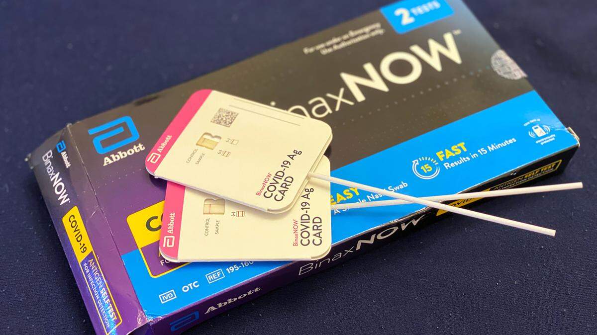 BinaxNOW, an at-home COVID-19 test made by Abbott Laboratories, is in high demand as interest in rapid tests grows.