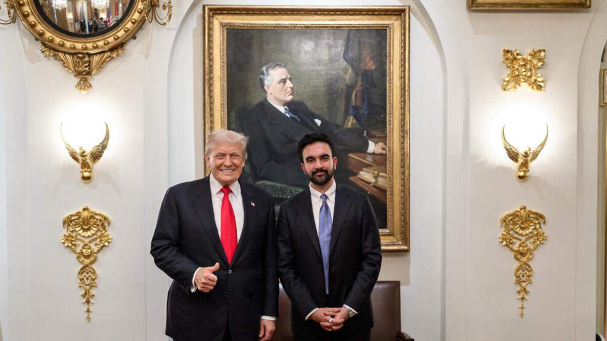Donald Trump posted a gallery of photos of Zohran Mamdani’s White House visit to his Truth Social account Friday, calling it “a Great Honor.”