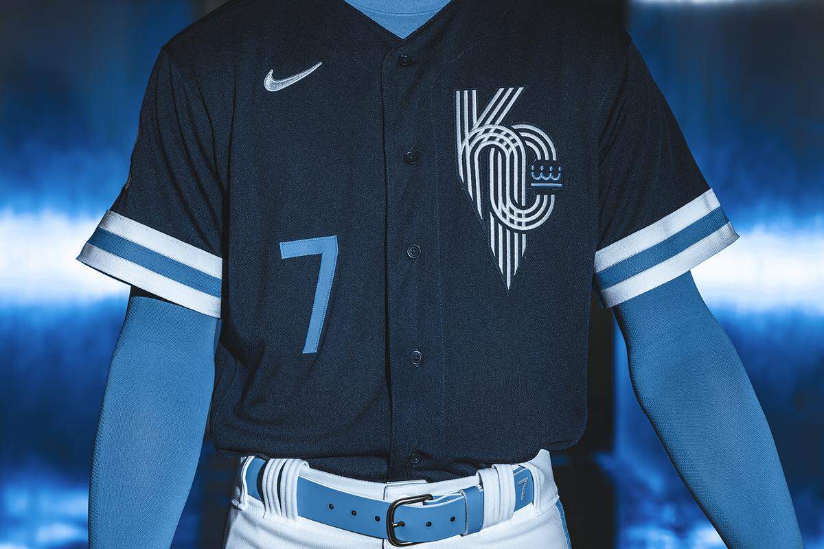 KANSAS CITY, MO- Mar 22: Photo from the Kansas City Royals Nike City Connect Jersey Shoot in the field tunnel at Surprise Stadium on Tuesday March 22, 2022, in Surprise, AZ (Photo by Jason Hanna/Kansas City Royals)