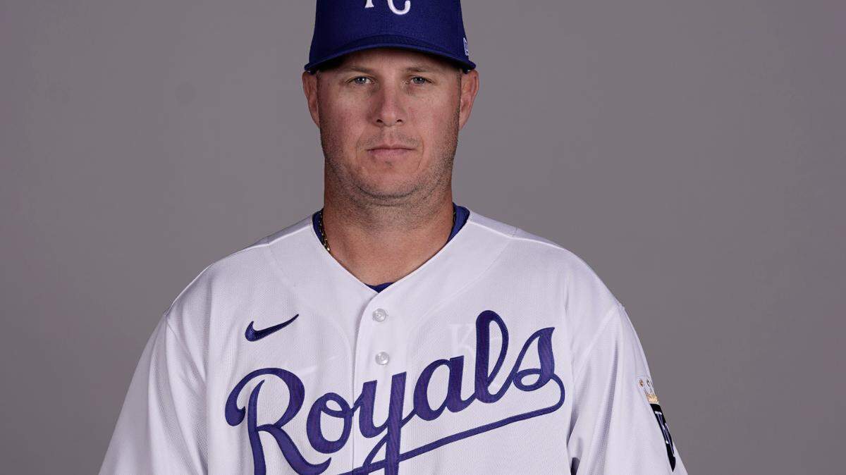 This is a 2022 photo of Brad Peacock of the Kansas City Royals baseball team taken Sunday, March 20, 2022, in Surprise, Ariz. (AP Photo/Charlie Riedel)