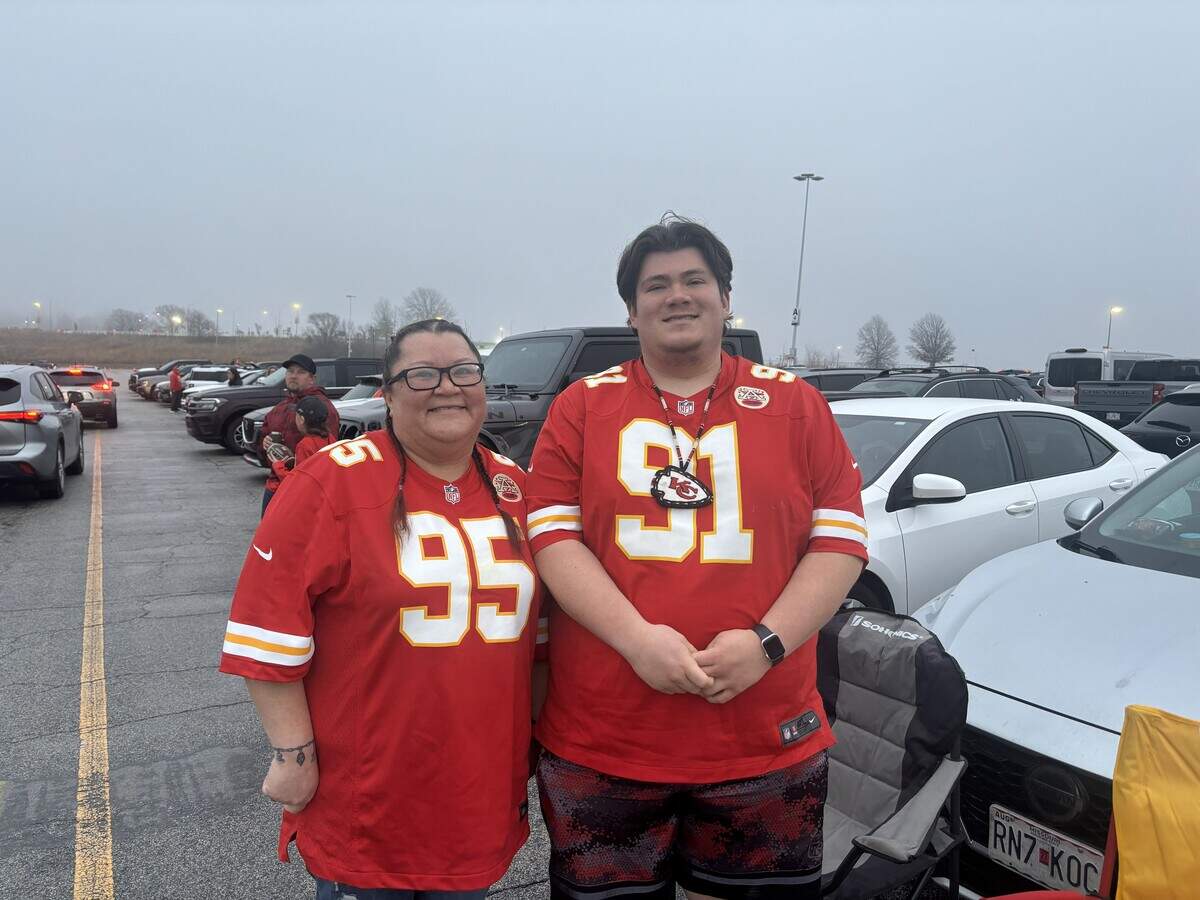 Autumn Gregory, left, and her son Layne have been Chiefs season ticket holders for the last decade. Gregory is worried about the cost of season tickets in the new stadium, which is set to open for the 2031 NFL season.