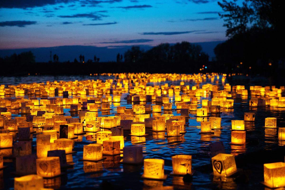 The Water Lantern Festival will provide a visual delight after dark July 10 at Theis Park.