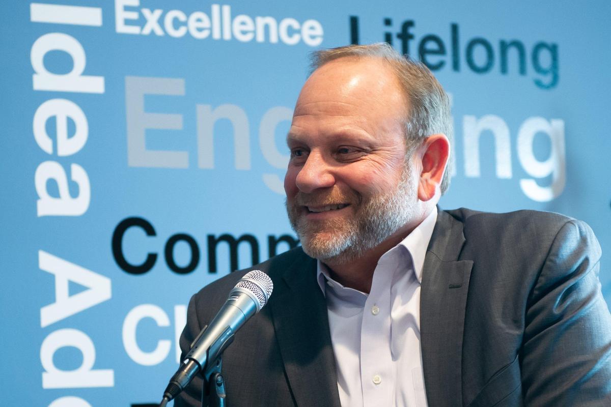 Blue Valley school district Superintendent Todd White hosts the third episode of the district’s newly launched podcast, the Toddcast².