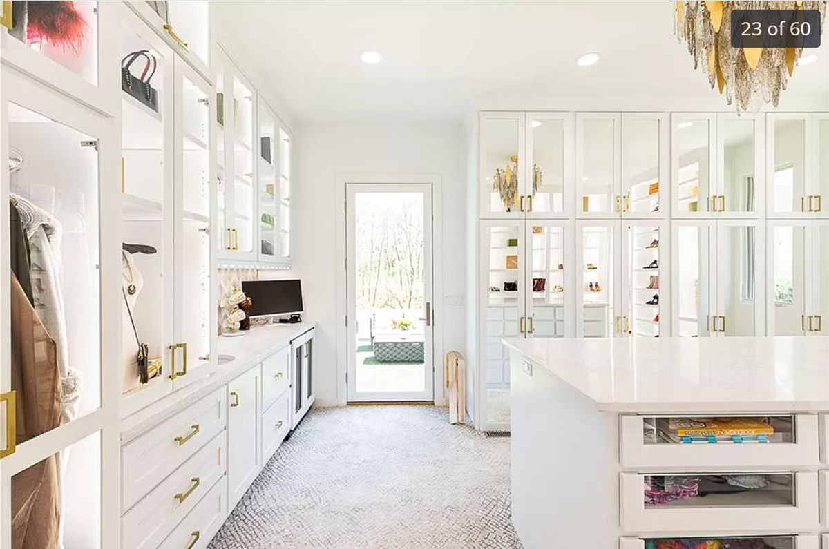A spacious walk-in closet inside the home for sale at 3691 W. 180th Terrace.