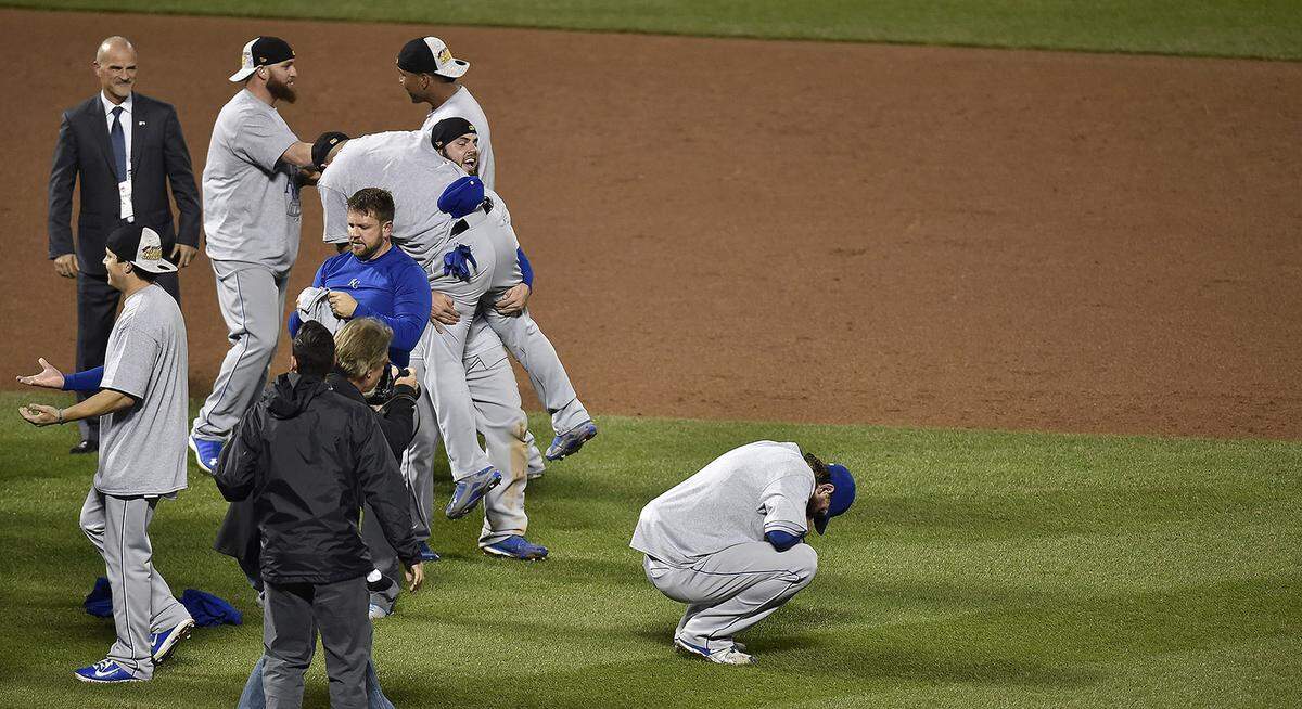In a moment that KC sports fans will cherish forever, the Royals soak in the fact that they’d just won the World Series.