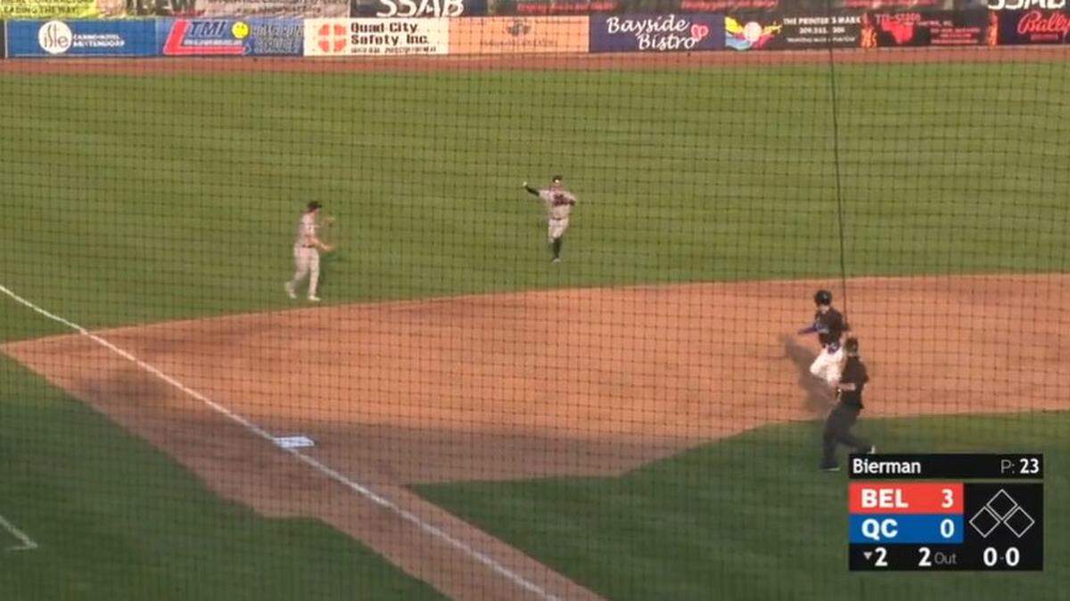 You’ll notice there isn’t a third baseman at third base.
