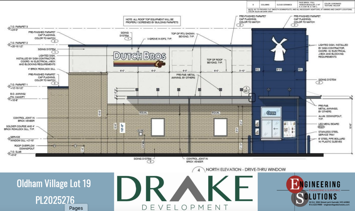 A Dutch Bros. coffee kiosk is set to become one of 21 tenants for a mixed-use development under construction on 130 acres in Lee’s Summit previously owned by the Mormon church.